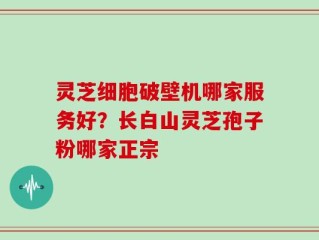 灵芝细胞破壁机哪家服务好？长白山灵芝孢子粉哪家正宗