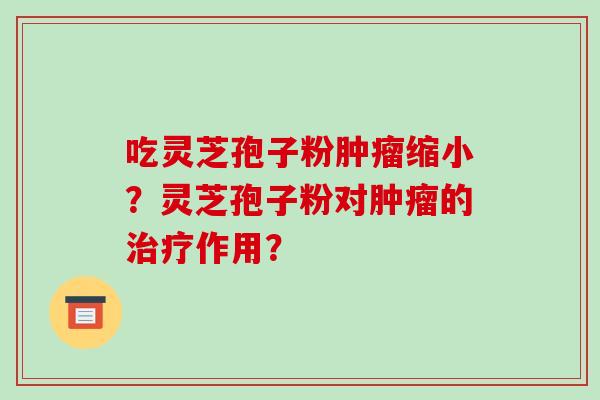 吃灵芝孢子粉缩小?灵芝孢子粉对的作用? 吃灵芝孢子粉缩小?灵芝孢子粉对的作用?