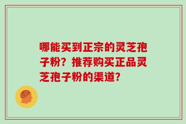 哪能买到正宗的灵芝孢子粉?推荐购买正品灵芝孢子粉的渠道? 哪能买到正宗的灵芝孢子粉?推荐购买正品灵芝孢子粉的渠道?