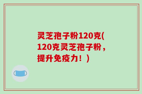 灵芝孢子粉120克(120克灵芝孢子粉，提升免疫力！)