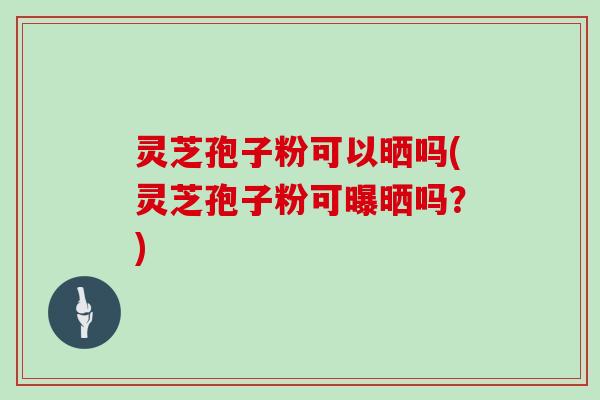 灵芝孢子粉可以晒吗(灵芝孢子粉可曝晒吗?) 灵芝孢子粉可以晒吗(灵芝孢子粉可曝晒吗?)