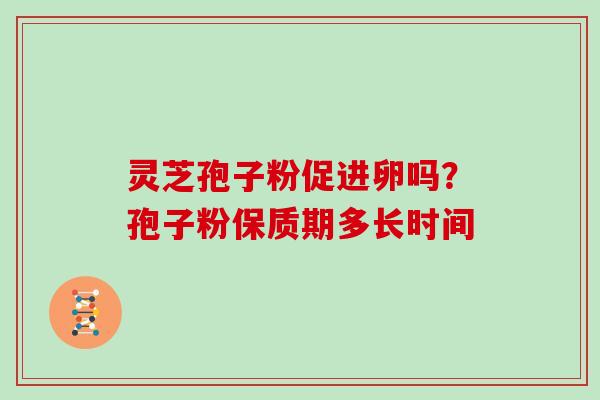 灵芝孢子粉促进卵吗?孢子粉保质期多长时间 灵芝孢子粉促进卵吗?孢子粉保质期多长时间