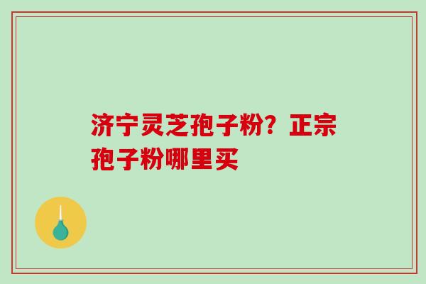 济宁灵芝孢子粉？正宗孢子粉哪里买