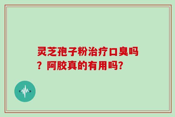 灵芝孢子粉口臭吗？阿胶真的有用吗？