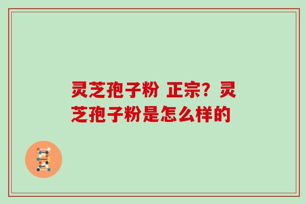 灵芝孢子粉 正宗?灵芝孢子粉是怎么样的 灵芝孢子粉 正宗?灵芝孢子粉是怎么样的