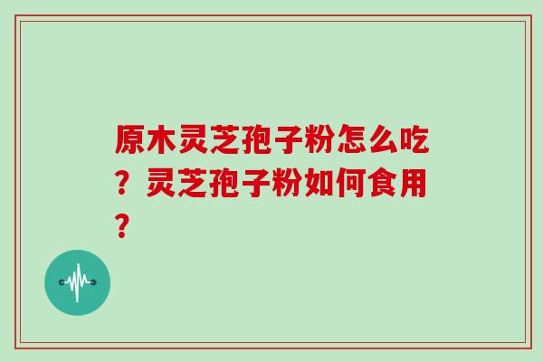原木灵芝孢子粉怎么吃?灵芝孢子粉如何食用? 原木灵芝孢子粉怎么吃?灵芝孢子粉如何食用?
