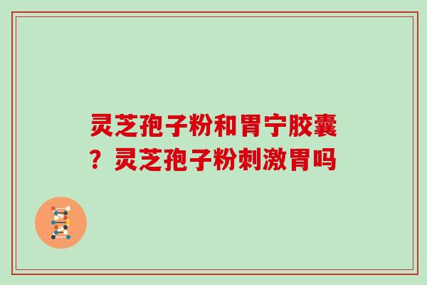 灵芝孢子粉和胃宁胶囊？灵芝孢子粉刺激胃吗