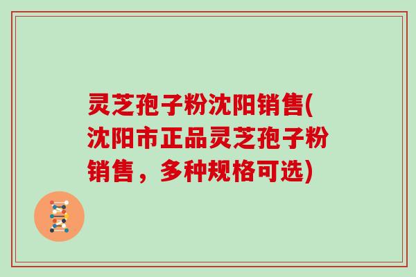 灵芝孢子粉沈阳销售(沈阳市正品灵芝孢子粉销售，多种规格可选)