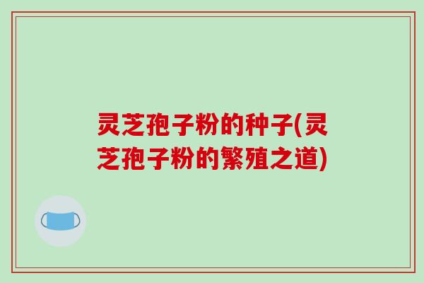 灵芝孢子粉的种子(灵芝孢子粉的繁殖之道)