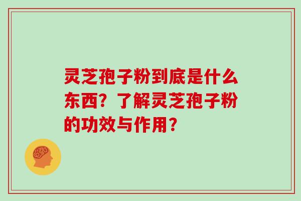 灵芝孢子粉到底是什么东西?了解灵芝孢子粉的功效与作用? 灵芝孢子粉到底是什么东西?了解灵芝孢子粉的功效与作用?