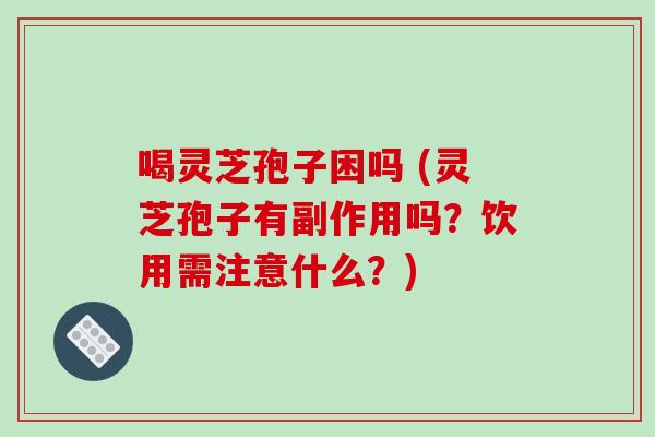喝灵芝孢子困吗 (灵芝孢子有副作用吗？饮用需注意什么？)