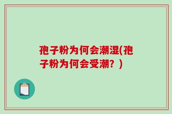 孢子粉为何会潮湿(孢子粉为何会受潮？)