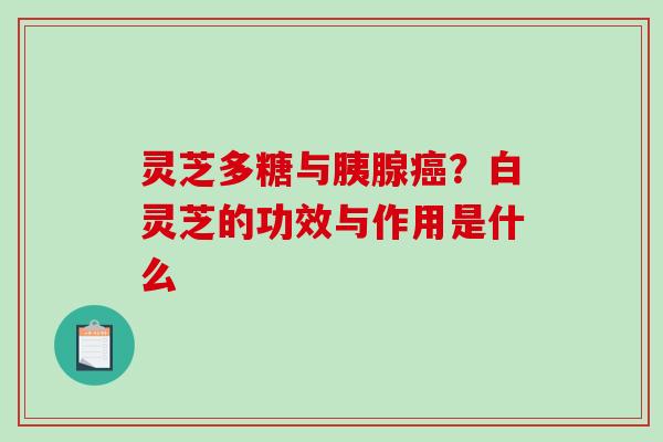 灵芝多糖与胰腺?白灵芝的功效与作用是什么 灵芝多糖与胰腺?白灵芝的功效与作用是什么