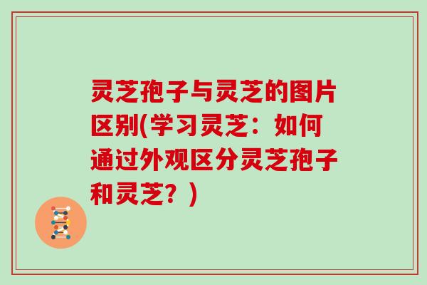 灵芝孢子与灵芝的图片区别(学习灵芝：如何通过外观区分灵芝孢子和灵芝？)