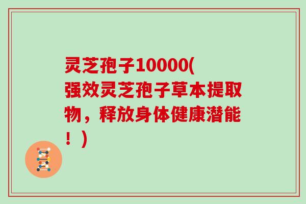 灵芝孢子10000(强效灵芝孢子草本提取物，释放身体健康潜能！)