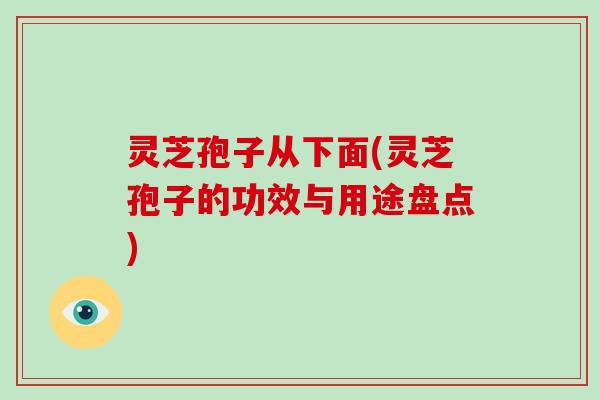 灵芝孢子从下面(灵芝孢子的功效与用途盘点)