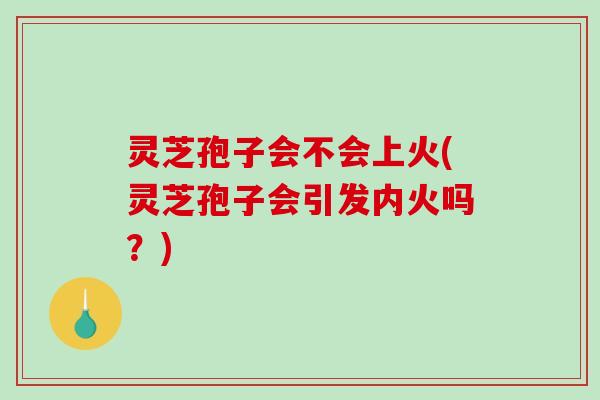 灵芝孢子会不会上火(灵芝孢子会引发内火吗？)