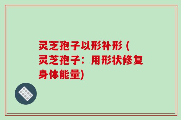灵芝孢子以形补形 (灵芝孢子：用形状修复身体能量)
