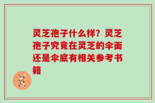 灵芝孢子什么样?灵芝孢子究竟在灵芝的伞面还是伞底有相关参考书籍 灵芝孢子什么样?灵芝孢子究竟在灵芝的伞面还是伞底有相关参考书籍