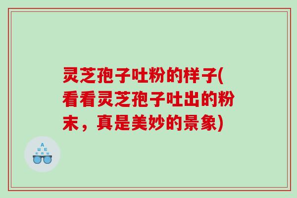 灵芝孢子吐粉的样子(看看灵芝孢子吐出的粉末,真是美妙的景象) 灵芝孢子吐粉的样子(看看灵芝孢子吐出的粉末,真是美妙的景象)