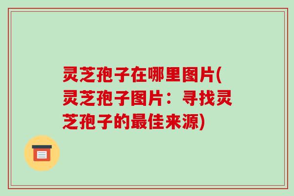 灵芝孢子在哪里图片(灵芝孢子图片：寻找灵芝孢子的佳来源)