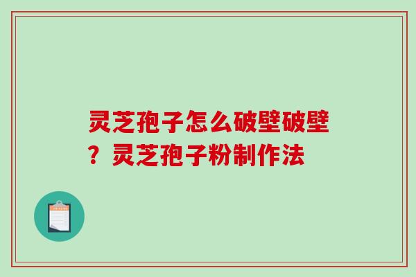 灵芝孢子怎么破壁破壁?灵芝孢子粉制作法 灵芝孢子怎么破壁破壁?灵芝孢子粉制作法