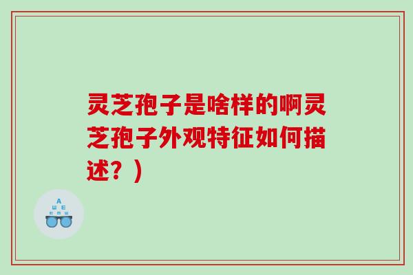 灵芝孢子是啥样的啊灵芝孢子外观特征如何描述?) 灵芝孢子是啥样的啊灵芝孢子外观特征如何描述?)