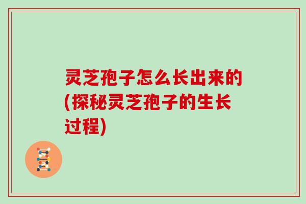 灵芝孢子怎么长出来的(探秘灵芝孢子的生长过程)