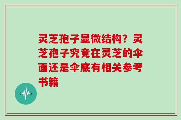 灵芝孢子显微结构？灵芝孢子究竟在灵芝的伞面还是伞底有相关参考书籍