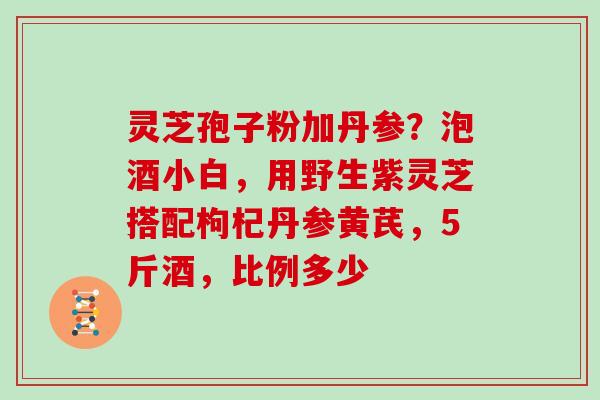 灵芝孢子粉加丹参？泡酒小白，用野生紫灵芝搭配枸杞丹参黄芪，5斤酒，比例多少