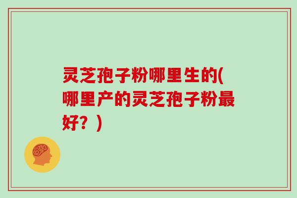 灵芝孢子粉哪里生的(哪里产的灵芝孢子粉好？)