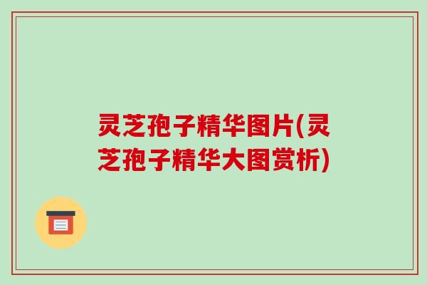 灵芝孢子精华图片(灵芝孢子精华大图赏析)