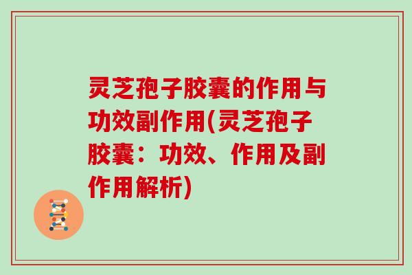 灵芝孢子胶囊的作用与功效副作用(灵芝孢子胶囊：功效、作用及副作用解析)