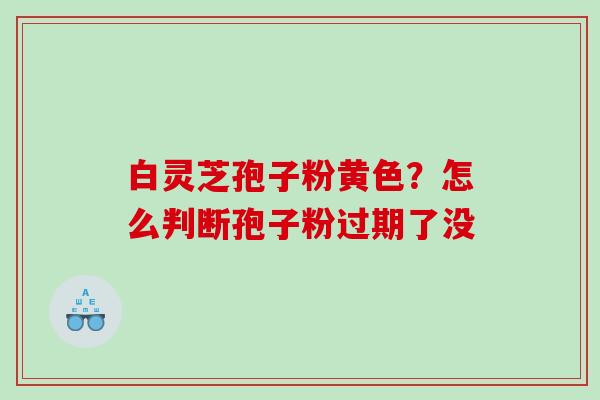 白灵芝孢子粉黄色？怎么判断孢子粉过期了没