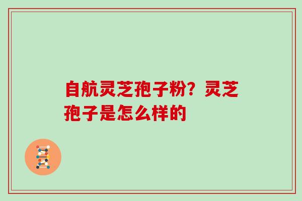 自航灵芝孢子粉?灵芝孢子是怎么样的 自航灵芝孢子粉?灵芝孢子是怎么样的
