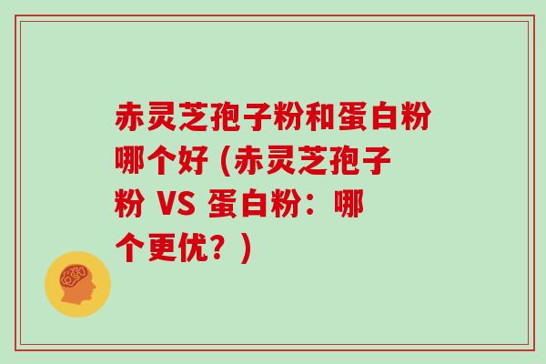 赤灵芝孢子粉和蛋白粉哪个好 (赤灵芝孢子粉 VS 蛋白粉：哪个更优？)