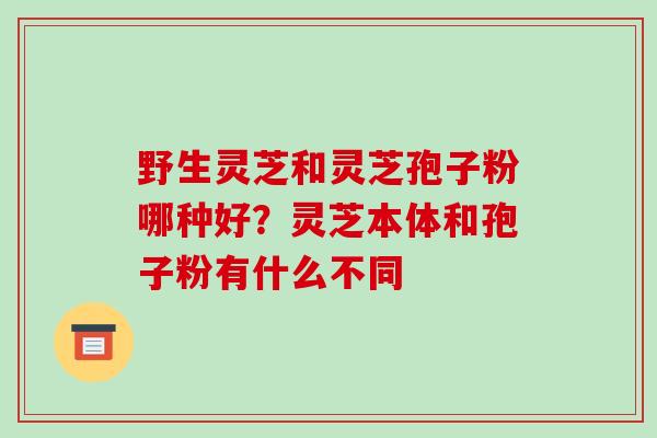 野生灵芝和灵芝孢子粉哪种好？灵芝本体和孢子粉有什么不同