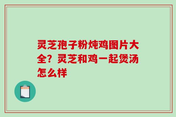 灵芝孢子粉炖鸡图片大全?灵芝和鸡一起煲汤怎么样 灵芝孢子粉炖鸡图片大全?灵芝和鸡一起煲汤怎么样