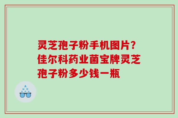灵芝孢子粉手机图片?佳尔科药业菌宝牌灵芝孢子粉多少钱一瓶 灵芝孢子粉手机图片?佳尔科药业菌宝牌灵芝孢子粉多少钱一瓶