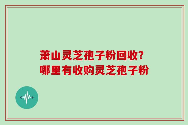 萧山灵芝孢子粉回收?哪里有收购灵芝孢子粉 萧山灵芝孢子粉回收?哪里有收购灵芝孢子粉