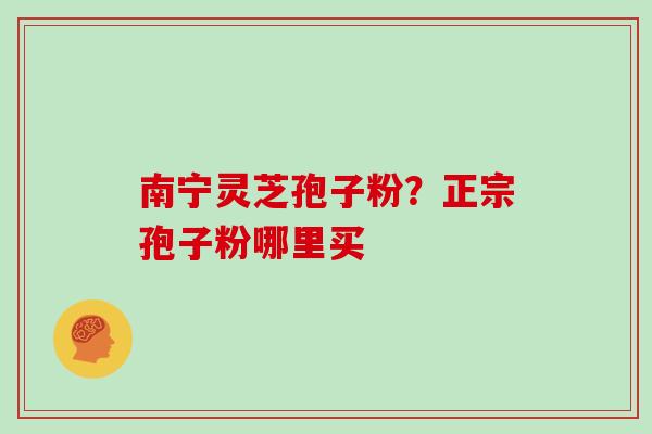 南宁灵芝孢子粉?正宗孢子粉哪里买 南宁灵芝孢子粉?正宗孢子粉哪里买