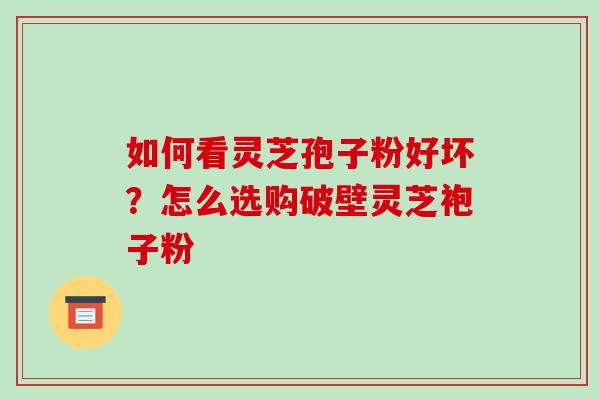 如何看灵芝孢子粉好坏?怎么选购破壁灵芝袍子粉 如何看灵芝孢子粉好坏?怎么选购破壁灵芝袍子粉
