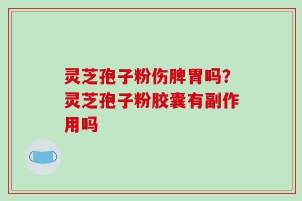 灵芝孢子粉伤脾胃吗?灵芝孢子粉胶囊有副作用吗 灵芝孢子粉伤脾胃吗?灵芝孢子粉胶囊有副作用吗