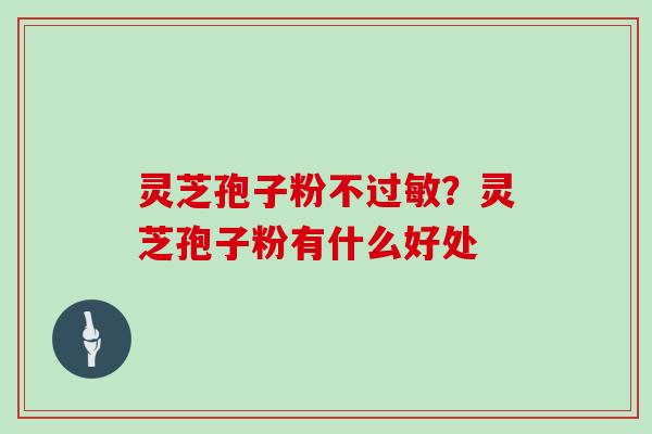 灵芝孢子粉不?灵芝孢子粉有什么好处 灵芝孢子粉不?灵芝孢子粉有什么好处