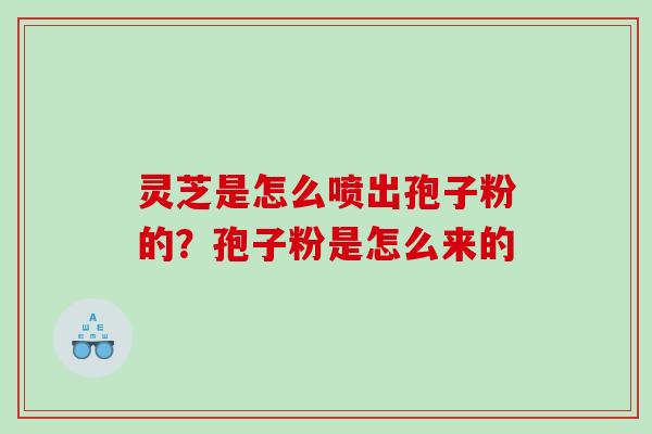 灵芝是怎么喷出孢子粉的?孢子粉是怎么来的 灵芝是怎么喷出孢子粉的?孢子粉是怎么来的