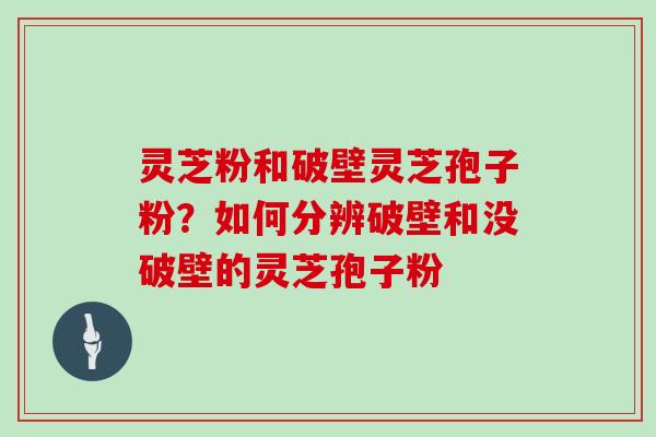 灵芝粉和破壁灵芝孢子粉?如何分辨破壁和没破壁的灵芝孢子粉 灵芝粉和破壁灵芝孢子粉?如何分辨破壁和没破壁的灵芝孢子粉
