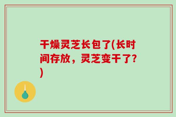 干燥灵芝长包了(长时间存放，灵芝变干了？)