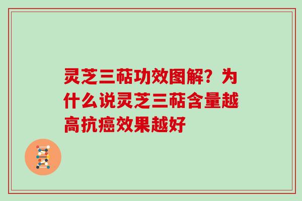 灵芝三萜功效图解？为什么说灵芝三萜含量越高抗效果越好