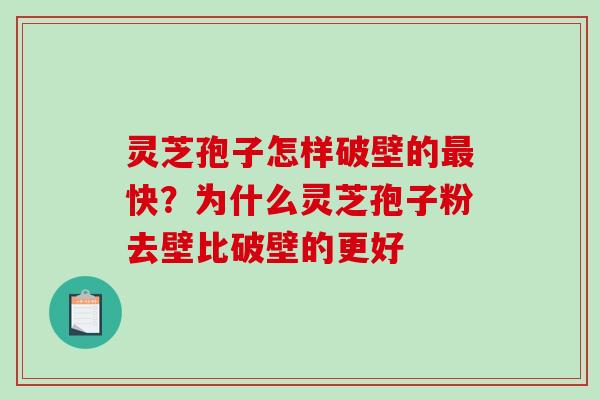 灵芝孢子怎样破壁的快？为什么灵芝孢子粉去壁比破壁的更好