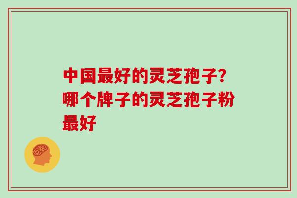 中国好的灵芝孢子？哪个牌子的灵芝孢子粉好